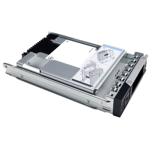 Dell - Customer Kit - SSD - Read Intensive - 7.68 TB - with carrier - 2.5" (in 3.5" carrier) - SAS 24Gb/s - for PowerEdge R450, R550, R650, R660, R6615, R6625, R740, R750, R760, R7615, R7625, T350, T550