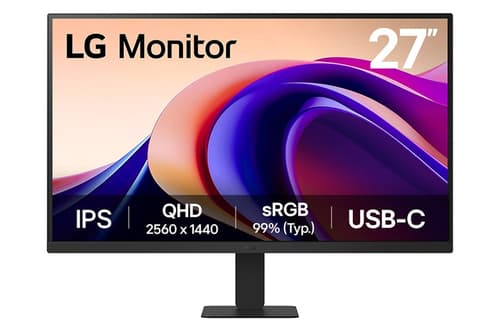 LG 27U631A-B - LED monitor - 27" - 2560 x 1440 QHD @ 100 Hz - IPS - 250 cd/m� - 1000:1 - HDR10 - 5 ms - HDMI, USB-C - black