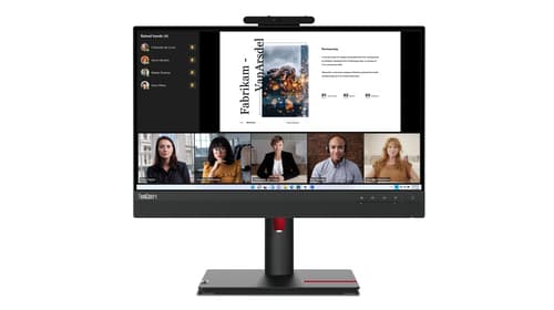 Lenovo ThinkCentre Tiny-in-One 22 Gen 5 - LED monitor - 22" (21.5" viewable) - 1920 x 1080 Full HD (1080p) @ 60 Hz - IPS - 250 cd/m� - 1000:1 - 4 ms - HDMI, DisplayPort - speakers - raven black — view 10