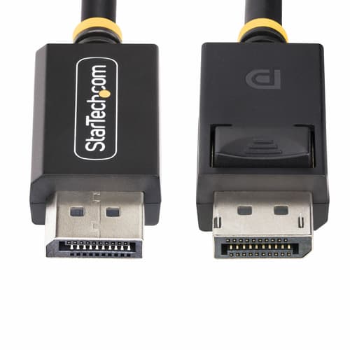 StarTech.com 1m DisplayPort 2.1 Cable, VESA-Certified, DP80 DP 2.1 Cable - DisplayPort cable - DisplayPort (M) latched to DisplayPort (M) latched - DisplayPort 2.1 - 1 m - UHBR20, HDR support, 16K60hz support, 8K85Hz support, 4K240Hz support, 1440p support 240Hz, up to 80 Gbps data transfer rate, passive - black — view 5