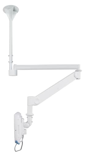 Neomounts FPMA-HAC100 - Bracket - full-motion - for LCD display - medical - white - screen size: 10"-24" - ceiling mountable