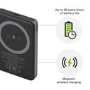 dbramante1928 re-charge - Power bank - 10000 mAh - 38.5 Wh - 20 Watt - 3 A - 2 output connectors (magnetic, 24 pin USB-C) - grey thumbnail 3