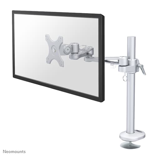 Neomounts FPMA-D935G - Mounting kit - full-motion - for LCD display - silver - screen size: 10"-30" - grommet, desk-mountable — view 1