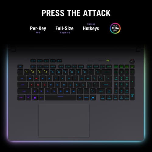ASUS ROG Strix G18 G815LR-S9002W - Intel Core Ultra 9 - 275HX / up to 5.4 GHz - Win 11 Home - GeForce RTX 5070 Ti - 32 GB RAM - 1 TB SSD NVMe - 18" 2560 x 1600 (WQXGA) @ 240 Hz - 2.5 Gigabit Ethernet - Wi-Fi 7, Bluetooth — view 17