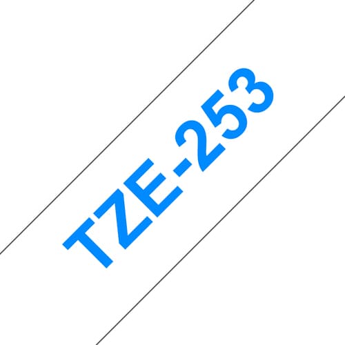 Brother TZe-253 - Blue on white - Roll (2.4 cm x 8 m) 1 cassette(s) laminated tape - for Brother PT-D600, P750, P950, P-Touch PT-D800, E550, P900, P950, P-Touch Cube Pro PT-P910