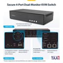 StarTech.com - KVM switch - secure - 4 x KVM port(s) - 1 local user - desktop - TAA Compliant thumbnail 4