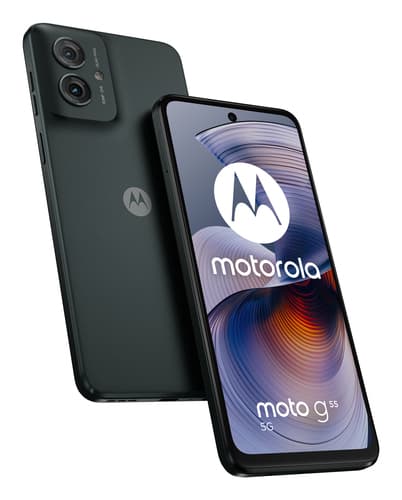 Motorola Moto G55 - 5G smartphone - dual-SIM - RAM 8 GB / Internal Memory 256 GB - microSD slot - LCD display - 6.49" - 2400 x 1080 pixels (120 Hz) - 2x rear cameras 50 MP, 8 MP - front camera 16 MP - forest grey