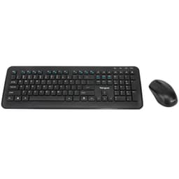 Targus KM610 - Keyboard and mouse set - combo - full size - wireless - 2.4 GHz - QWERTY - Spanish - black