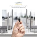 StarTech.com 25-Pack Universal Laptop Lock 6.6ft, Keyed Alike Locking Cable, Security Cable, Compatible w/Noble Wedge/Nano/K-Slot, Anti-Theft Cut-Resistant Cable - TAA - Security cable lock - silver, black - 2 m - TAA Compliant (pack of 25) thumbnail 14