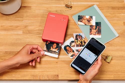 Canon SELPHY QX20 - Printer - colour - dye sublimation - 72 x 85 mm up to 0.66 min/page (colour) - capacity: 10 sheets - Wi-Fi(g) - dark grey — view 25