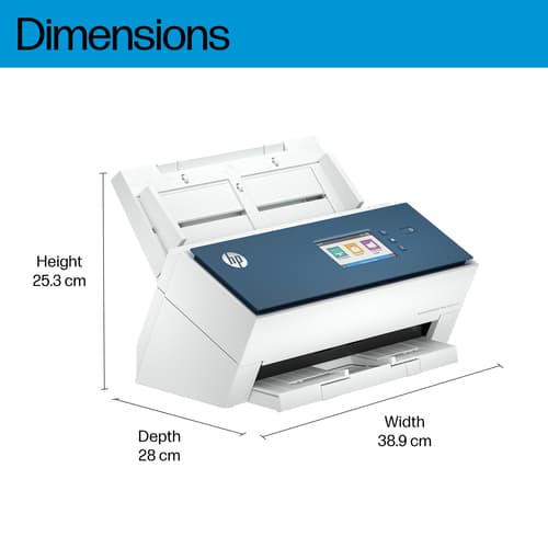 HP ScanJet Enterprise Flow N9000 sn1 - Document scanner - CMOS / CIS - Duplex - A3/Ledger - 600 dpi x 600 dpi - up to 80 ppm (mono) / up to 80 ppm (colour) - ADF (100 sheets) - up to 30000 scans per day - USB 3.0, Gigabit LAN — view 5