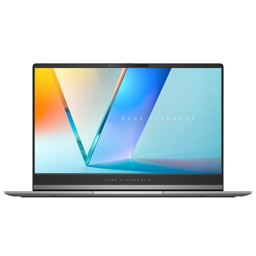 ASUS VivoBook S 15 OLED M5506WA-MA042W - 180-degree hinge design - AMD Ryzen AI 9 - 365 / up to 6 GHz - Win 11 Home - Radeon 880M - 32 GB RAM - 1 TB SSD NVMe - 15.6" OLED 2880 x 1620 (3K) @ 120 Hz - Wi-Fi 6E, Bluetooth - cool silver