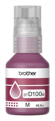 Brother BTD100M - 48.8 ml - high capacity - magenta - original - hanging box - ink refill - for Brother DCP-T530DW, DCP-T730DW, MFC-T930DW — view 3