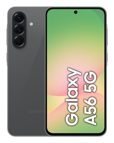 Samsung Galaxy A56 - 5G smartphone - dual-SIM - RAM 8 GB / Internal Memory 256 GB - OLED display - 6.7" - 2340 x 1080 pixels (120 Hz) - 3x rear cameras 50 MP, 12 MP, 5 MP - front camera 12 MP - awesome graphite