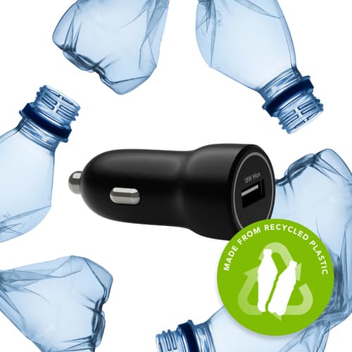 re-charge-Car Chrg USB-A 18W-BLK — view 3