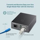 TP-Link TL-FC311B-2 - V1 - fibre media converter - 1GbE - 1000Base-T, WDM, 1000Base-SC - RJ-45 / SC single-mode - up to 2 km - 1310 (TX) / 1550 (RX) nm - for JetStream TL-SG3452XP V1 thumbnail 7