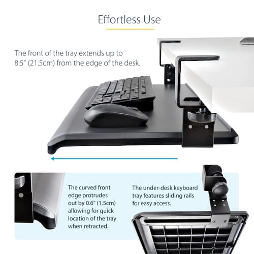 Desk Clamp Keyboard Tray — view 15