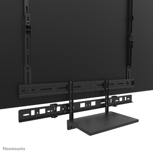 Neomounts AV60-500BL - Mounting kit (mount bracket, laptop shelf) - for video bar / laptop - universal - black - screen size: 43"-110" - VESA-mountable — view 9