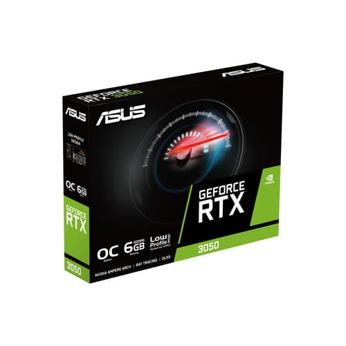 ASUS GeForce RTX 3050 LP BRK 6GB - OC Edition - graphics card - GF RTX 3050 - 6 GB GDDR6 - PCIe 4.0 - HDMI, DisplayPort, DVI — view 7