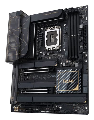 ASUS ProArt Z790-CREATOR WIFI - Motherboard - ATX - LGA1700 Socket - Z790 Chipset - USB4, USB 3.2 Gen 2, USB-C 3.2 Gen 2x2, USB 3.2 Gen 1 - 10 Gigabit LAN, 2.5 Gigabit LAN, Wi-Fi 6E, Bluetooth - onboard graphics (CPU required) - HD Audio (8-channel) — view 4