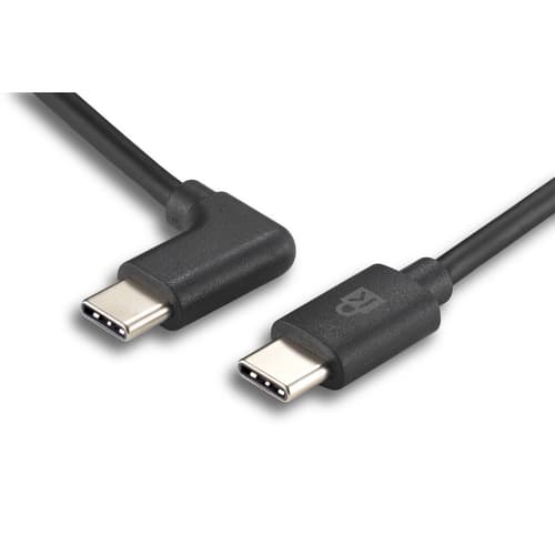 Kensington - USB cable - 24 pin USB-C (M) to 24 pin USB-C (M) angled - USB 2.0 - 3 A - 3.5 m - black (pack of 10) — view 3