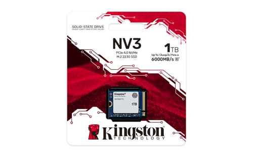 Kingston NV3 - SSD - 1 TB - internal - M.2 2230 - PCIe 4.0 x4 (NVMe) — view 4