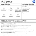 HP EliteBook 6 G1i Notebook AI - 177-degree hinge design - Intel Core Ultra 5 - 225U / up to 4.8 GHz - Win 11 Pro - Intel Graphics - 32 GB RAM - 512 GB SSD NVMe - 16" IPS 1920 x 1200 - Gigabit Ethernet - Wi-Fi 7, Bluetooth - pike silver aluminium - kbd: UK thumbnail 4