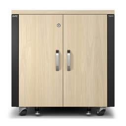 APC NetShelter - Rack (vertical) - soundproof - AC 100-230 V - maple - 12U - 19" - TAA Compliant
