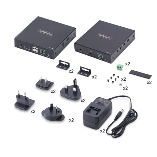 StarTech.com HDMI KVM Extender Over IP Network, 4K 60Hz, Driverless - Transmitter and receiver Kit - video/audio/USB extender - HDMI — view 9