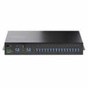 StarTech.com 16-Port Industrial USB 5Gbps Hub with Power Adapter, Metal Enclosure, Mountable, ESD Protection, Terminal Block Power, USB Charging, Dual-Host Switch - TAA - Hub - 16 x USB 3.2 Gen 1 - desktop, rack-mountable, wall-mountable, DIN rail mountable - TAA Compliant