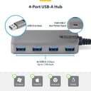 StarTech.com - Hub - 4 x USB 3.2 Gen 1 + 1 x USB-C + 1 x USB-A 3.2 Gen 1 - desktop thumbnail 5