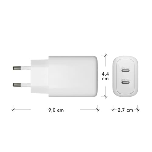 re-chargePro-EUWallCharger2xUSB-C25W-W — view 6