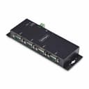 StarTech.com 4P Serial to Ethernet Adapter, IP LAN to RS232 DB9 Converter - Device server - 4 ports - 100Mb LAN, RS-232 - wall / DIN rail mountable - TAA Compliant - for P/N: AT925FM, GC9SF, SCNM9FF, SCNM9FM thumbnail 1