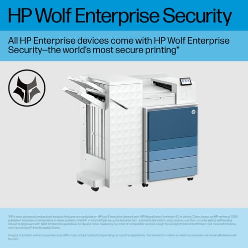 HP LaserJet Enterprise 8501x+ - Printer - B/W - Duplex - laser - A3/Ledger - 1200 x 1200 dpi - up to 70 ppm - capacity: 2180 sheets - USB 2.0 host, Gigabit LAN, USB 3.0, USB 3.0 host — view 8