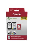 Canon PG-545 / CL-546 Value Pack - 2-pack - 8 ml - black, colour (cyan, magenta, yellow) - original - hanging box - ink cartridge / paper kit - for PIXMA iP2850, MG2450, MG2550, TR4550, TR4551 thumbnail 1