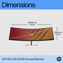 HP E45c G5 - E-Series - LED monitor - curved - 44.5" - 5120 x 1440 Dual Quad HD @ 165 Hz - VA - 400 cd/m� - 3000:1 - 3 ms - HDMI, DisplayPort, USB-C - speakers - black head, black and silver (stand) thumbnail 5