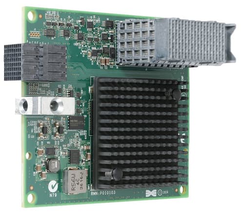 Lenovo Flex System CN4052S - Network adapter - PCIe 3.0 x8 - 10Gb Ethernet / FCoE x 2 - FRU - for Flex System x280 X6 Compute Node, x480 X6 Compute Node, x880 X6 Compute Node — view 1