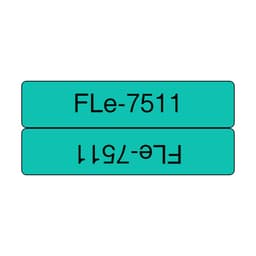Brother - Polyester - black on green - 21 x 45 mm 72 label(s) (1 roll(s) x 72 die cut labels - for P-Touch PT-D800W, PT-P900W, PT-P950NW