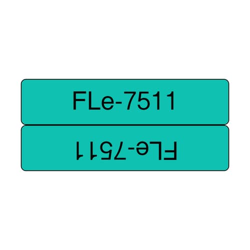 Brother - Polyester - black on green - 21 x 45 mm 72 label(s) (1 roll(s) x 72 die cut labels - for P-Touch PT-D800W, PT-P900W, PT-P950NW