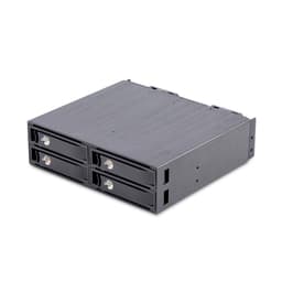 StarTech.com 4-Bay Backplane for U.2 Drives, Fits in a 5.25inch Bay, Quad-Bay Mobile Rack Enclosure for 2.5inch U.2 (SFF-8639) HDD/SSDs, Includes Mini-SAS HD Cables and Removeable Trays - Backplane with Fans (4U2525-SAS-BACKPLANE) - Storage enclosure - 4 bays (PCIe (NVMe) / U.2)