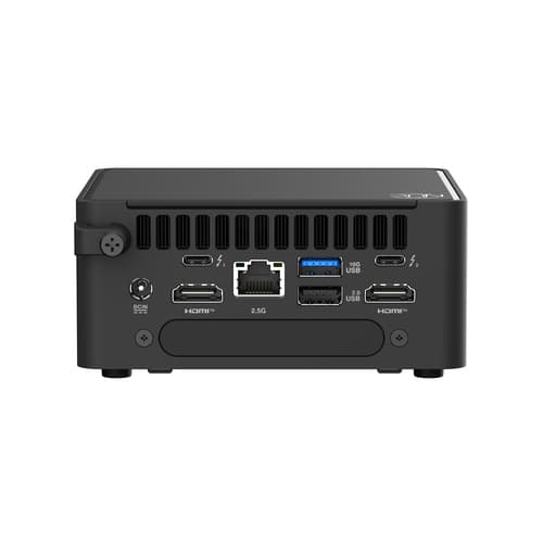 ASUS NUC 15 Pro Tall Kit RNUC15CRHV500002 - Barebone - mini PC 1 x Core Ultra 5 235H / up to 5 GHz - vPro - RAM 0 GB - Arc Graphics 140T - IEEE 802.11ax (Wi-Fi 6), IEEE 802.11be (Wi-Fi 7), Bluetooth 5.4, Gigabit Ethernet, 2.5 Gigabit Ethernet - black — view 14