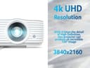 Acer H6815BD - DLP projector - 3D - 4000 lumens - 3840 x 2160 - 16:9 - 4K thumbnail 5