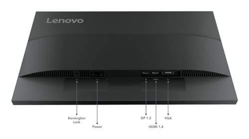 Lenovo ThinkVision E24-40 - LED monitor - 23.8" - 1920 x 1080 Full HD (1080p) @ 100 Hz - IPS - 250 cd/m� - 1300:1 - 4 ms - HDMI, VGA, DisplayPort - speakers - raven black — view 12
