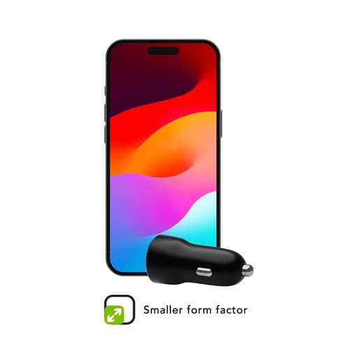 re-charge-Car Chrg USB-C 30W-BLK — view 4
