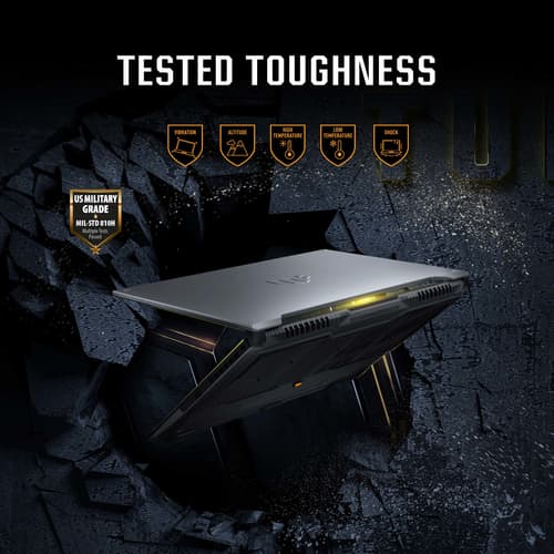 ASUS TUF Gaming F16 FX607VU-RL033W - Intel Core i7 - 13620H / up to 4.9 GHz - Win 11 Home - GeForce RTX 4050 - 16 GB RAM - 512 GB SSD NVMe - 16" 1920 x 1200 @ 144 Hz - Gigabit Ethernet - Wi-Fi 6, Bluetooth - mecha grey — view 18