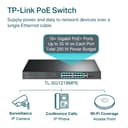 TP-Link JetStream TL-SG1218MPE - Switch - smart - 16 x 10/100/1000 (PoE+) + 2 x Gigabit SFP - rack-mountable - PoE+ (192 W) - AC 100 - 240 V thumbnail 4