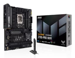 ASUS TUF GAMING Z790-PRO WIFI - Motherboard - ATX - LGA1700 Socket - Z790 Chipset - USB-C 3.2 Gen 2x2, USB-C 3.2 Gen2, USB 3.2 Gen 1, USB 3.2 Gen 2 - Wi-Fi 6E, Bluetooth - onboard graphics (CPU required) - HD Audio (8-channel)