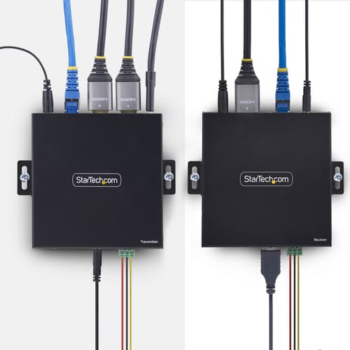 StarTech.com HDMI KVM Extender Over IP Network, 4K 60Hz, Driverless - Transmitter and receiver Kit - video/audio/USB extender - HDMI — view 17