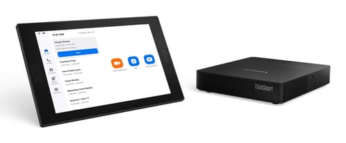 Lenovo ThinkSmart Core Gen 2 - Video conferencing kit (compute system, touchscreen console) - with 3 Years Lenovo Premier Support + 3 Years Lenovo Software Maintenance for Smart Office Solution - Certified for Zoom Rooms - black