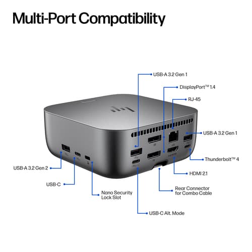 *Non Cancellable/Non Returnable (NCNR)* HP THUNDERBOLT 4 ULTRA 180W G6 DOCK — view 6